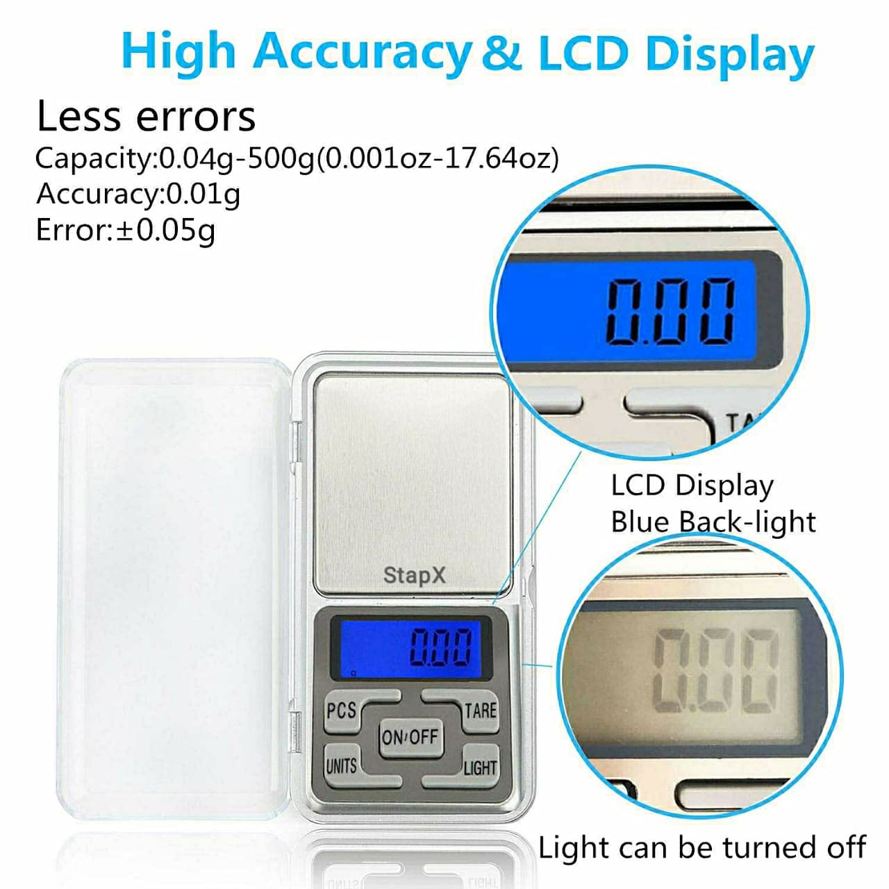 Digital Pocket Scale - 0.01g to 200g -3 Digital Pocket Scale - 0.01g to 200g -3