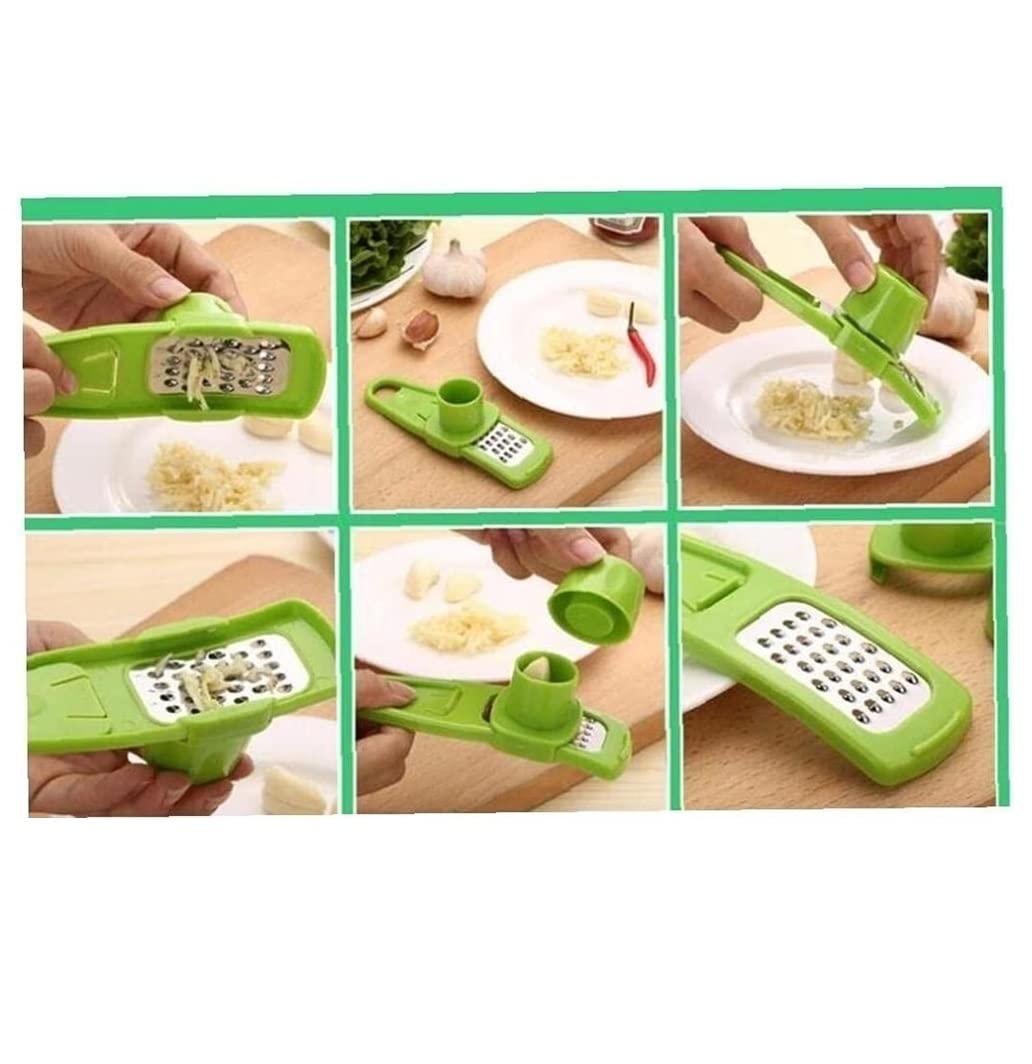 Spremiaglio Schiaccia-zenzero 2pcs Ginger Garlic Presss Grinding Grater Planer Slicer Cutter Cooking Tool Facile da Premere