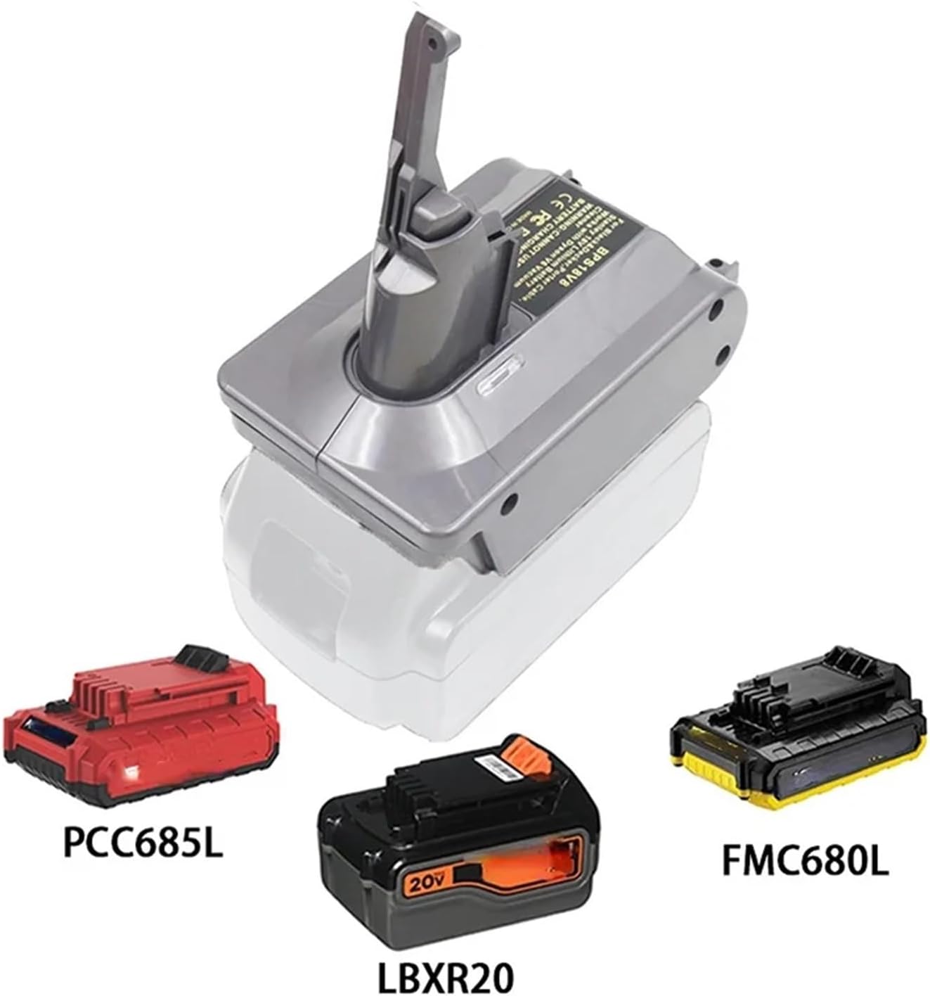Compatible for Black Decker，18V Lithium Batteries Converting to ，Compatible for Dyson，V7 V8 Series Vacuum Cleaner BPS18V7V8 Battery Adapter Converter