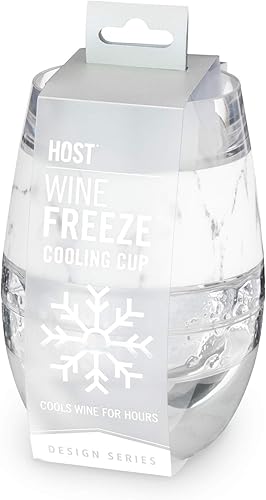 Miniatura 8 de Host Copas de vino de plástico sin tallo - Copa de vino de doble pared aislada FREEZE enfría bebidas con gel congelante, copas de vino para vino