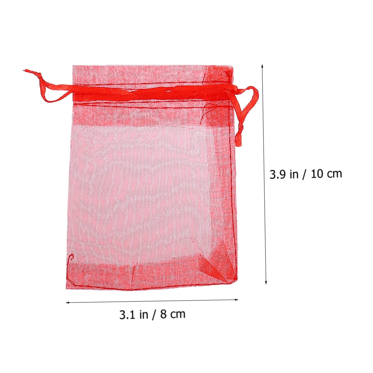 Baluue 400pièces Sachets Organza à Multicolores Pour Et Bijoux Pochette Tulle Transparent