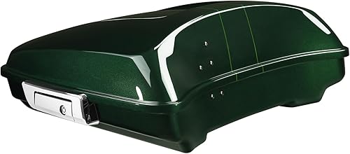 Miniatura 10 de TCMT Caja de maletero de motocicleta Razor de 5.5 pulgadas con llave de pestillo compatible con Harley 2014-2025 Touring CVO Road King Road Glide