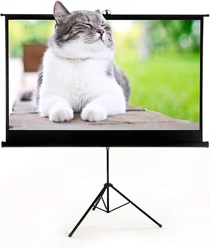 Vista 48 de Aoxun Pantalla de proyector motorizada de 100 pulgadas, pantalla de películas para interiores y exteriores, pantalla de proyector eléctrica 16:9