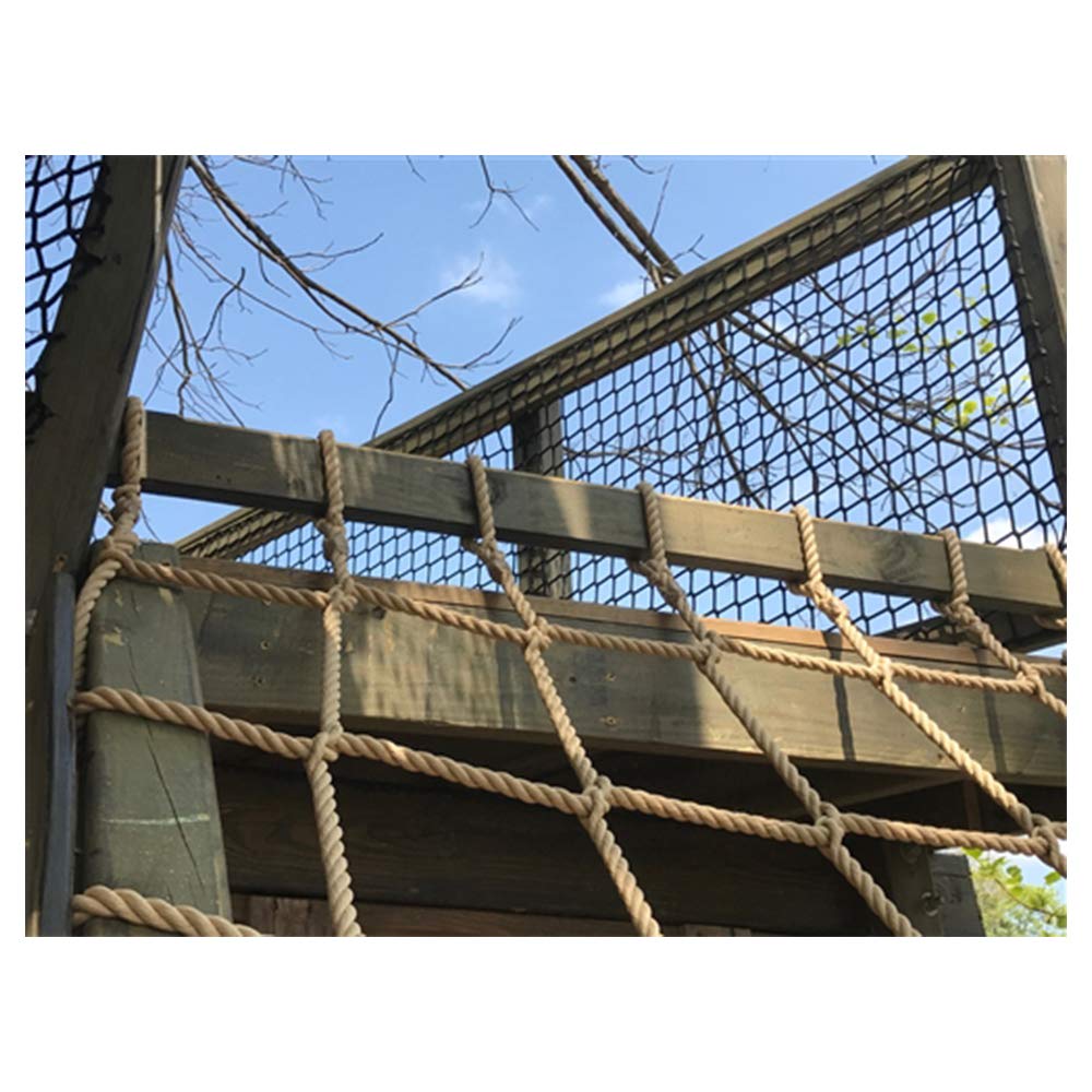 Red Cuerda Escalada, Red Seguridad para Niños, Columpio Seguridad para Escaleras Cuerda Roca Al Aire Libre, Red Cuerda Cáñamo para Niños, Diámetro 12 Mm