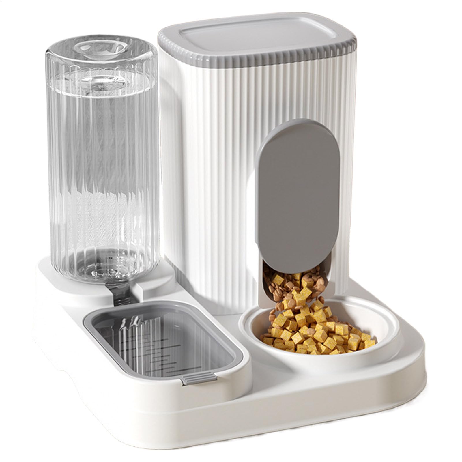 Automático para Perros - Dispensador De Comida para Gatos Y Agua para Mascotas - Cuenco Doble Alimento y Agua 2 en 1 Estación de Alimentación para Razas Pequeñas Medianas Grandes