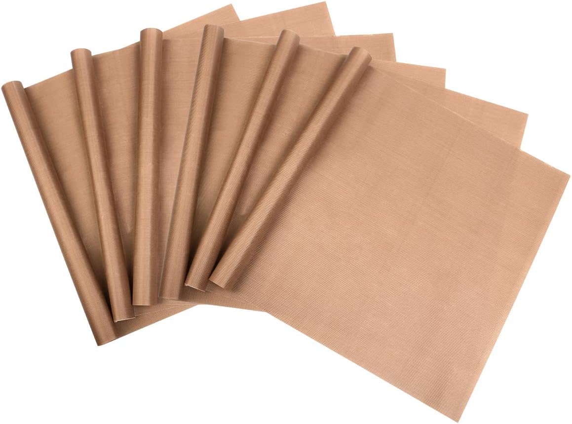 Adecco LLC 6 Pack Nonstick Oven Liners Heat Resistant Craft Mat Heat Press Transfer Sheets (16 x 12 Inch) (6)