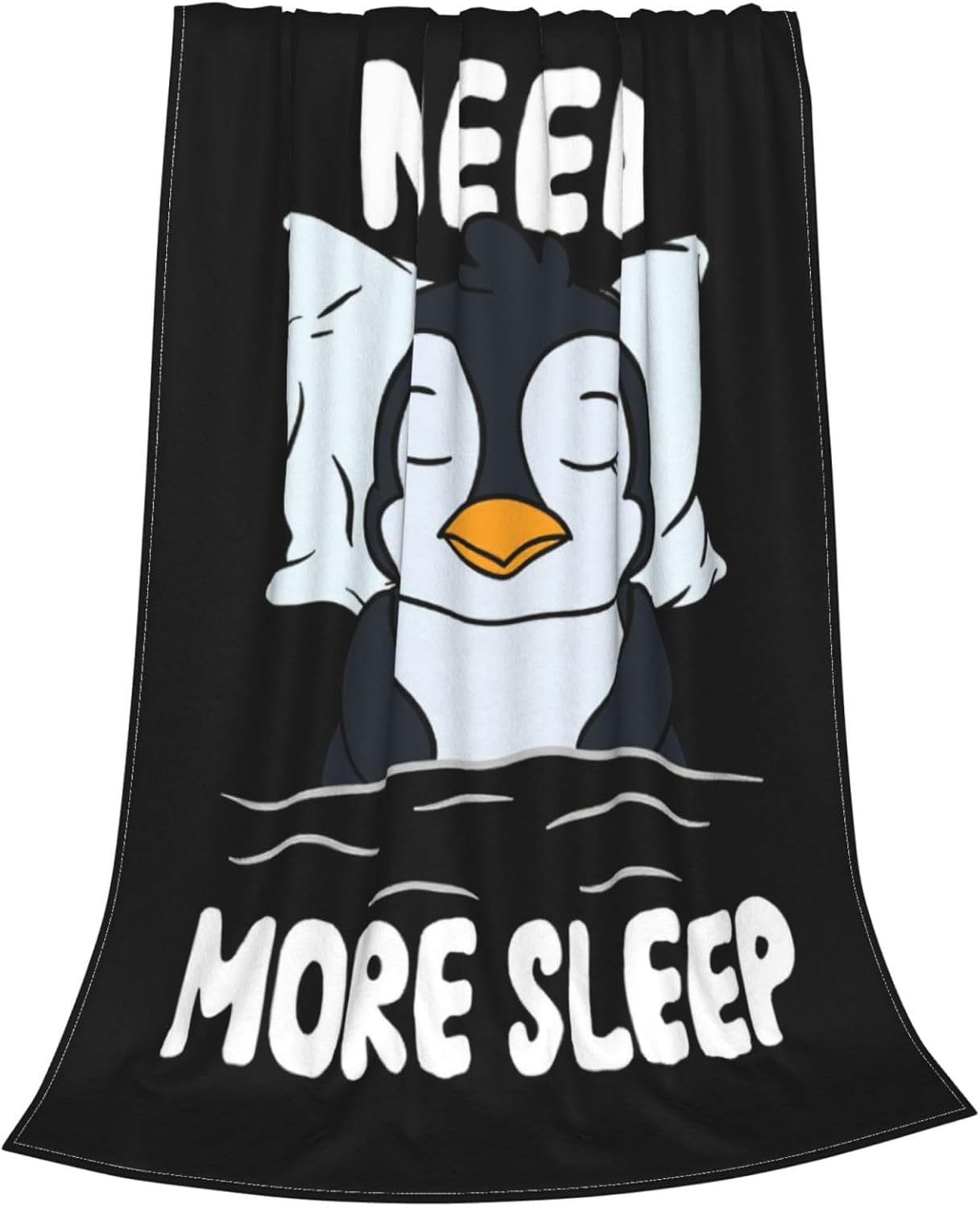 Penguin Sleep Decor Throw Blanket - Super Warm Soft Plush Lightweight Fleece Flannel Blanket for Kids Adults Women - 80"X60"