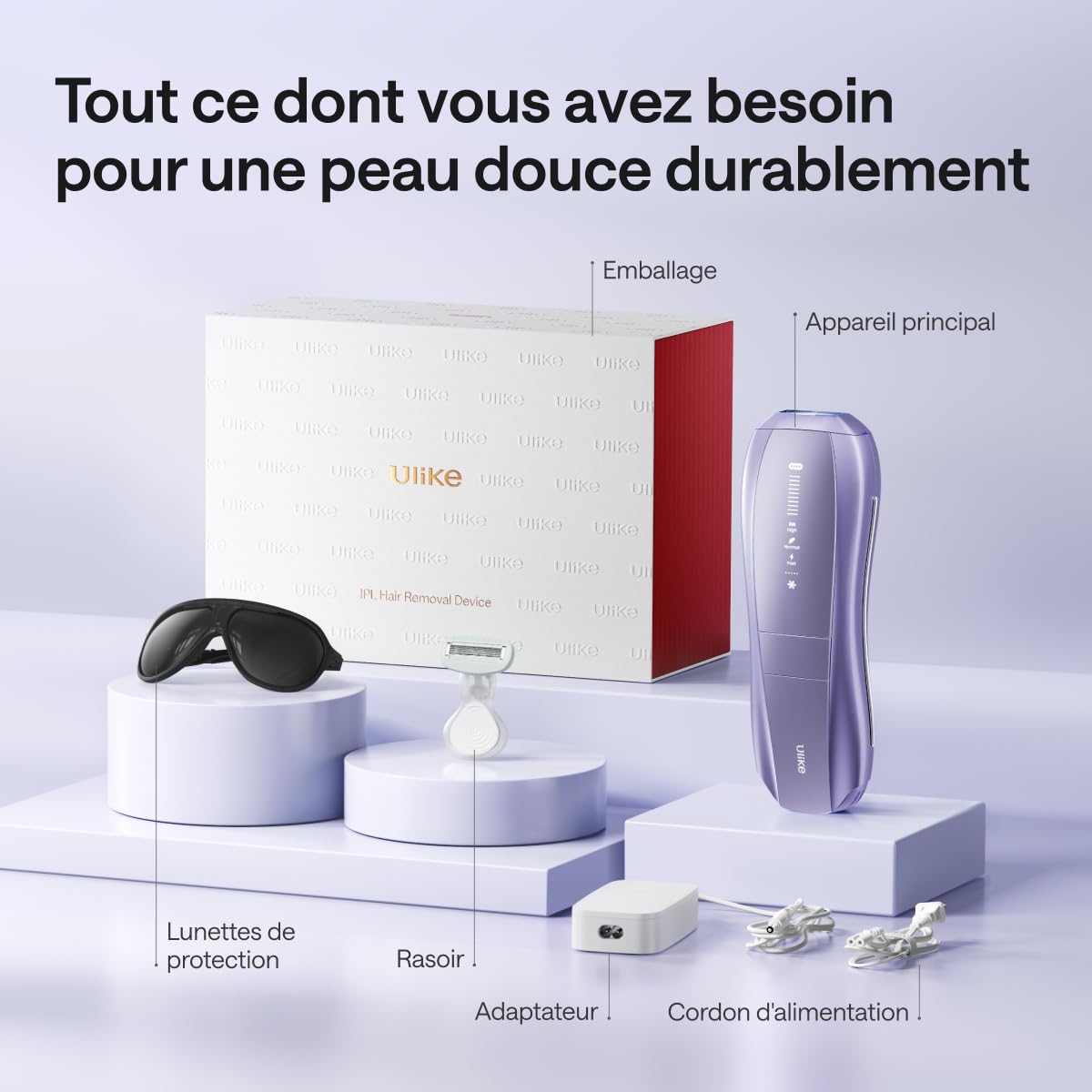 Ulike Air 10 Pro Épilateur Lumière Pulsée IPL Femme Homme – Épilateur Électrique Visage & Corps, Double Lampe, Mode SHR, Sapphire Ice Cooling Indolore, SkinSensor – Résultats Visibles en 2 Semaines