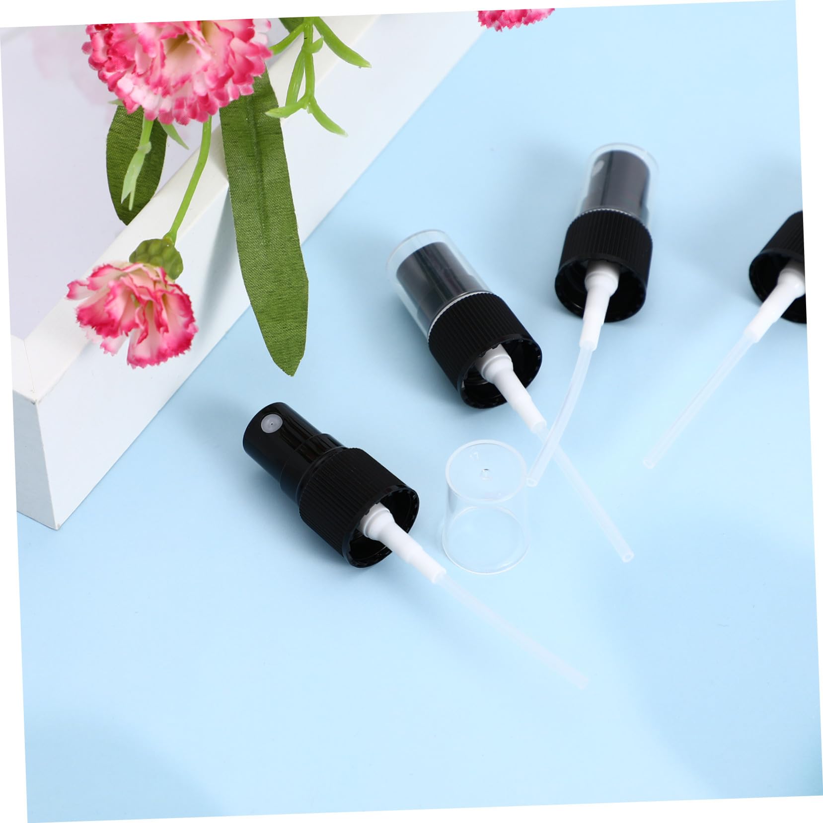 TIDTALEO Tapones para Bomba de Niebla de Perfume Negro, 20 Piezas, Accesorios Prácticos y Portátiles para Botella de Spray, Ideales para Botellas de Perfume y Uso en Bolso