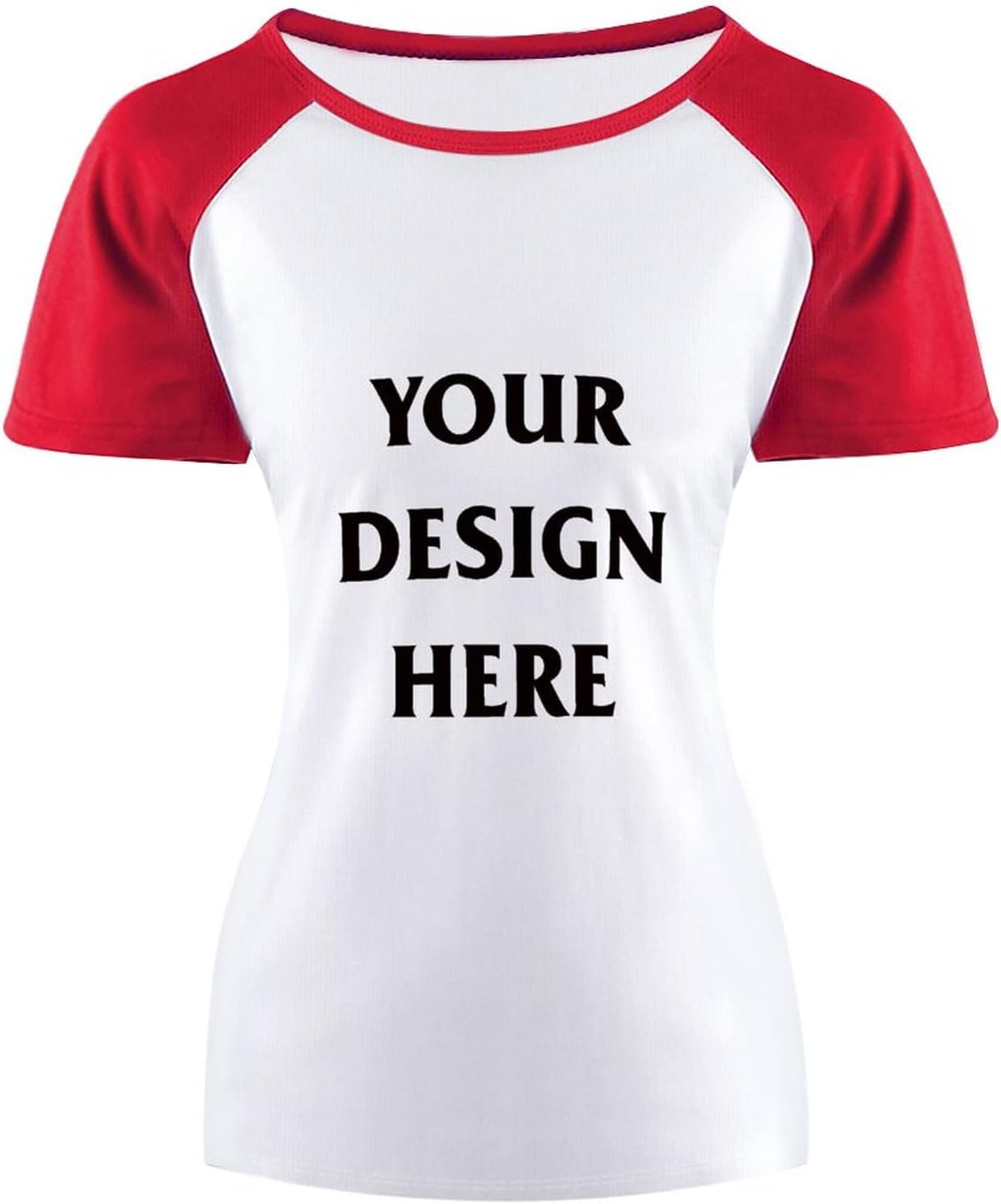 Custom T-Shirt, Personalized Customized T Shirts Add Your Own Photo Text and Design, for Family, Mothers, Friends, Birthday, Valentine's Day,, Red 2XL