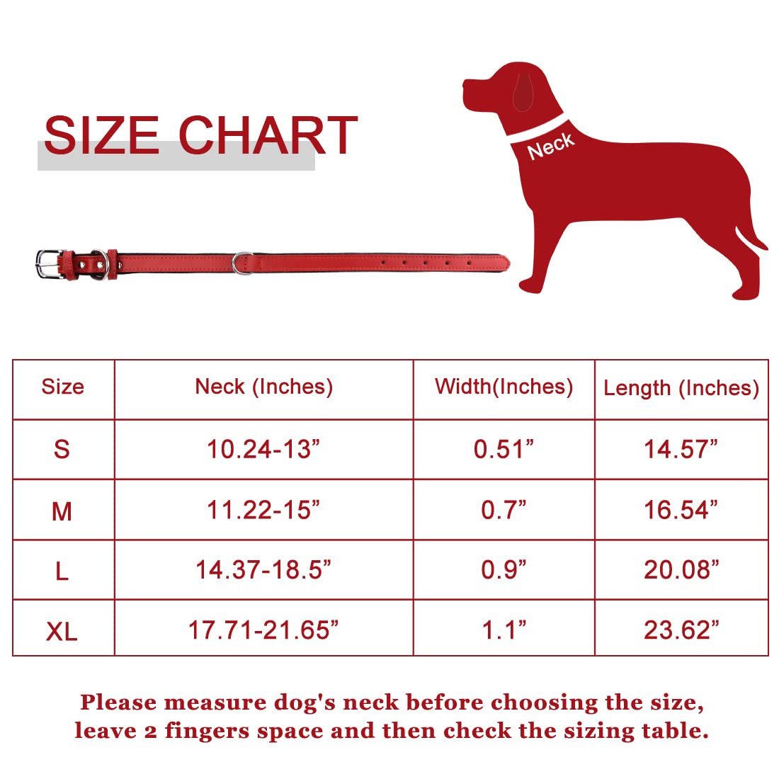 Amazon | 本革犬用首輪 小型中型大型犬用 ソフトで耐久性の高い首輪