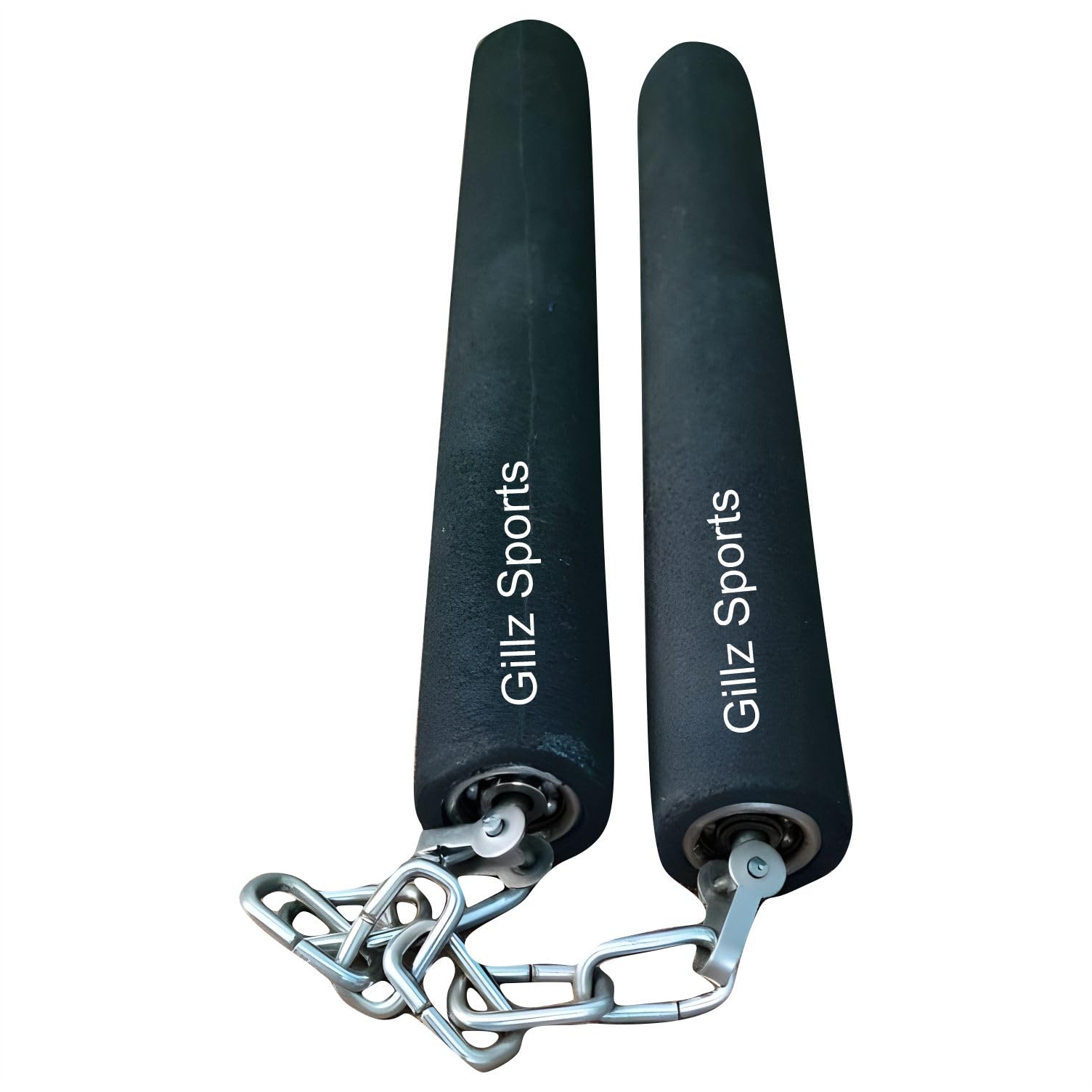 Gillz Sports Nunchaku Light Foam Handal with Steel Chain for Martial Arts Training and Self-Defense Equipment - (Black-Foam) (B0CQYNL64Y) Amazon Price History, Amazon Price Tracker