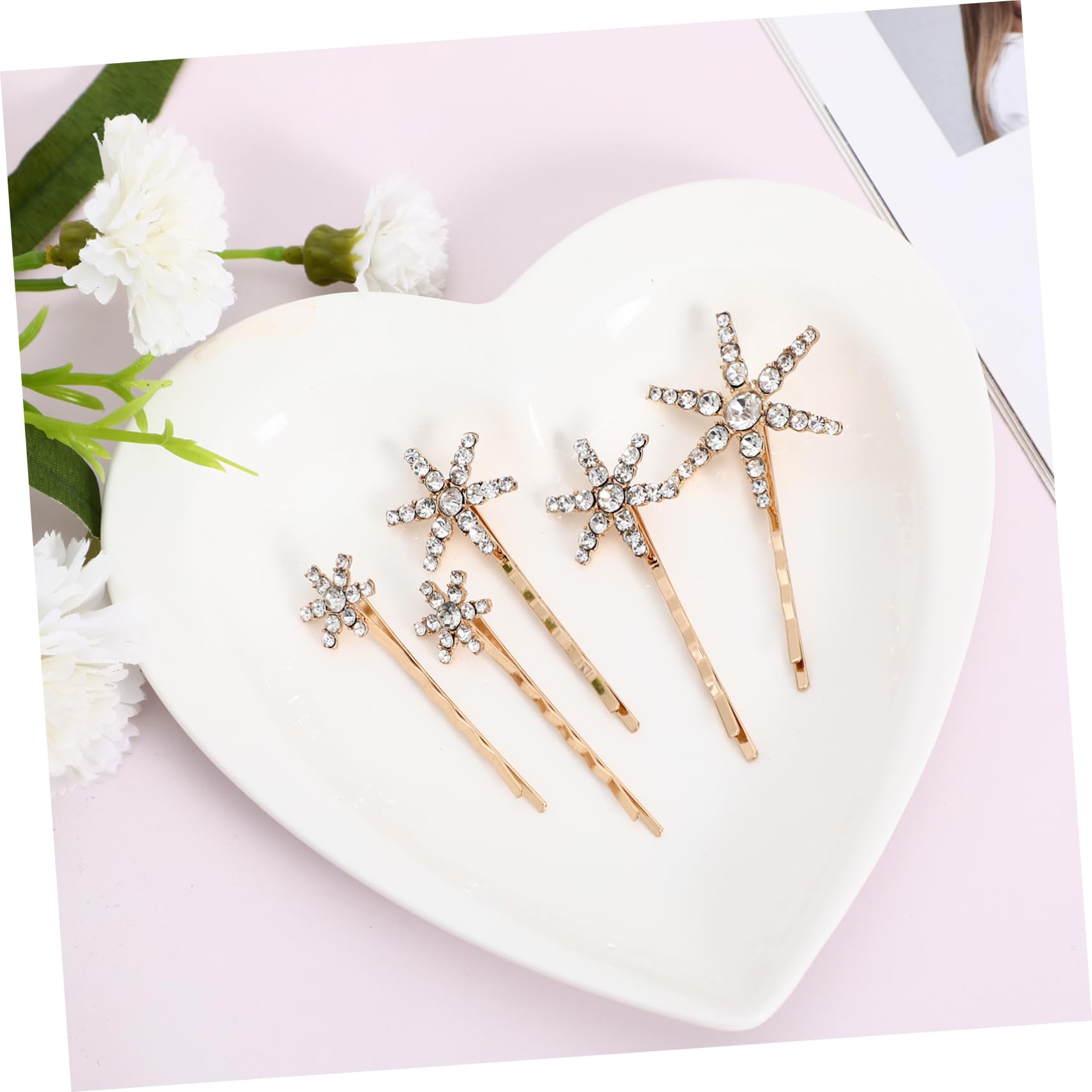 4 Set Di Decorazioni Per Per Donne Piccole Mollette Per Fermagli Per Per Donne Fermagli Per Da Sposa Per Alla Moda 5 Pezzi * 4