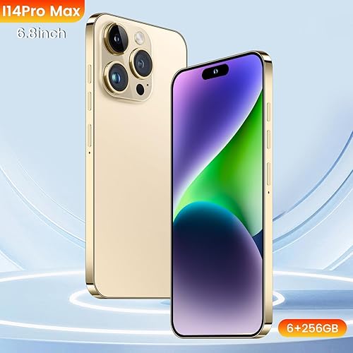 Miniatura 3 de KURSARKEE I14 Pro MAX Unlocked Cell Phone,Smartphone Long Battery Life 6.82" HD Screen Unlocked Phones, 6+256GB Android 13.0 with 128G Memory Card,