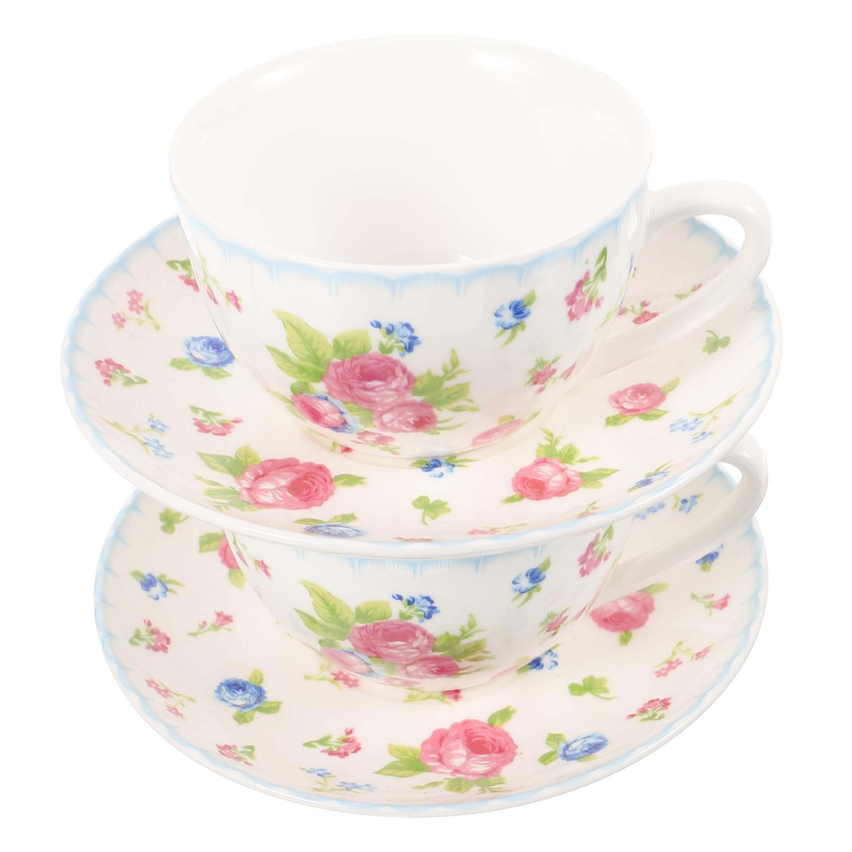 Ciieeo Set de Tasse à Café en Porcelaine Fine 150ml Soucoupe