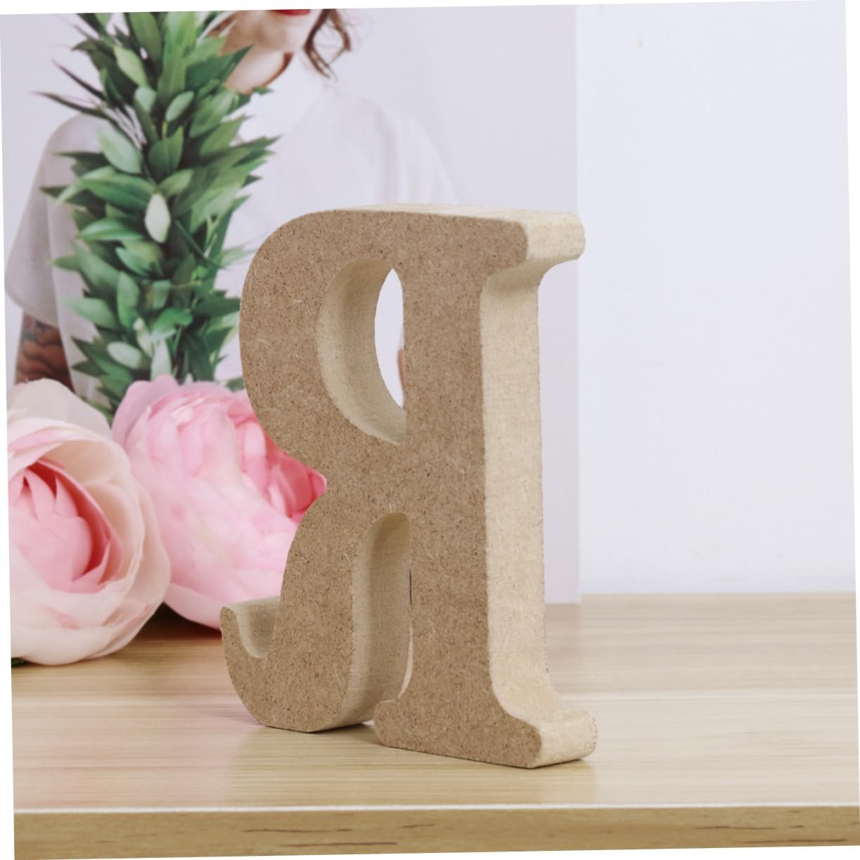 Craft Letters Wooden Alphabet Letters Wall Decor for Boys and Girls Education Initials r Decorative