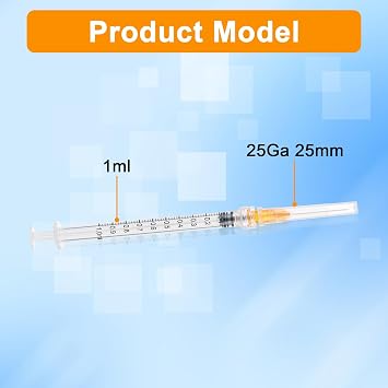20Pcs Plastic Transfer Tools, 1ml Multi Purpose Measuring Tools, Laboratory Accessories, Individually Sealed Packaging (1ml 25g 25mm)