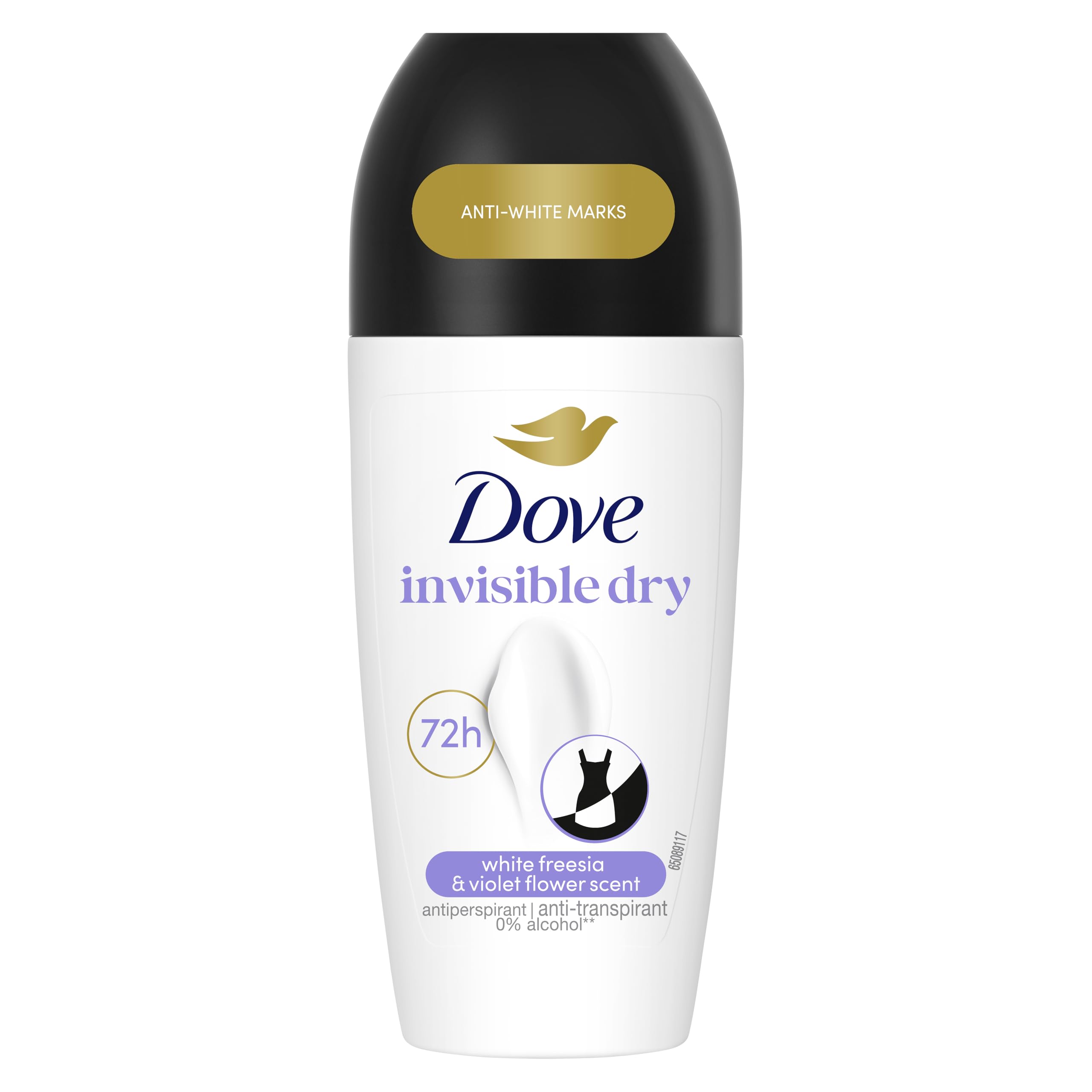Dove Blancas/Amarillas Advanced Care Desodorante Roll-On Invisible Dry Protección 48 Horas Antitranspirante 50Ml