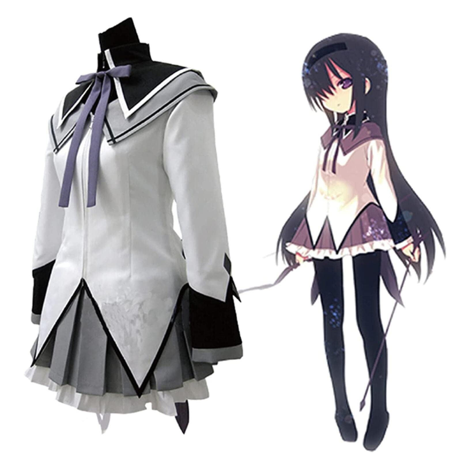 Amazon.co.jp: Essri 暁美ほむら 開戦服 コスプレ 衣装 魔法少女