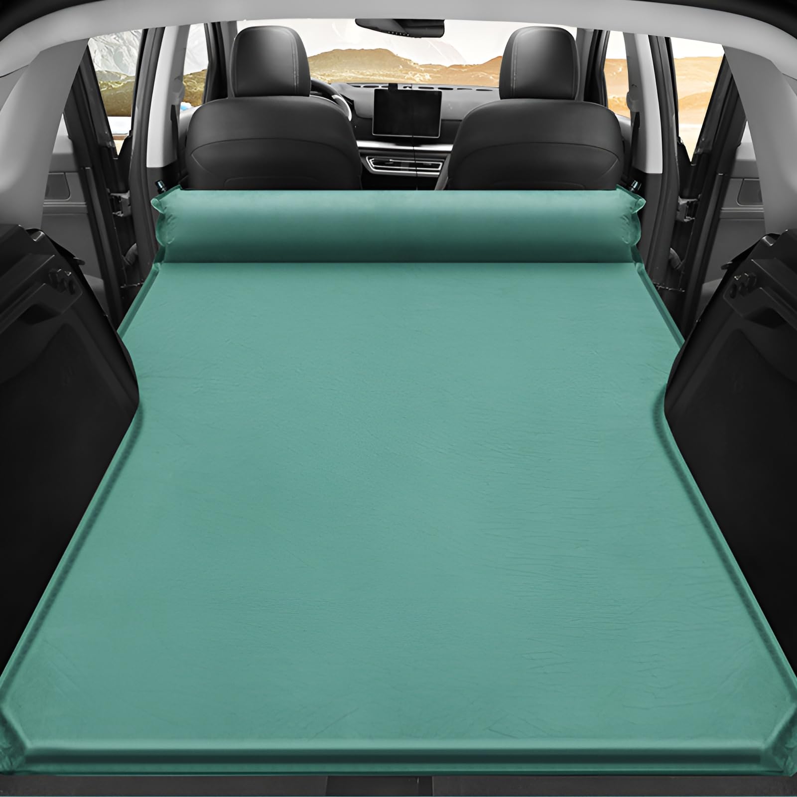 zjxtnb Auto Luftmatratze Für BMW 1 Series 1er Hatchback E87 E81 F20 F21 F40, Aufblasbare Automatratze Dachzelt Reisen Tragbares Faltbare Schlafbett Camping-Schlafkissen,Green Sport & Freizeit