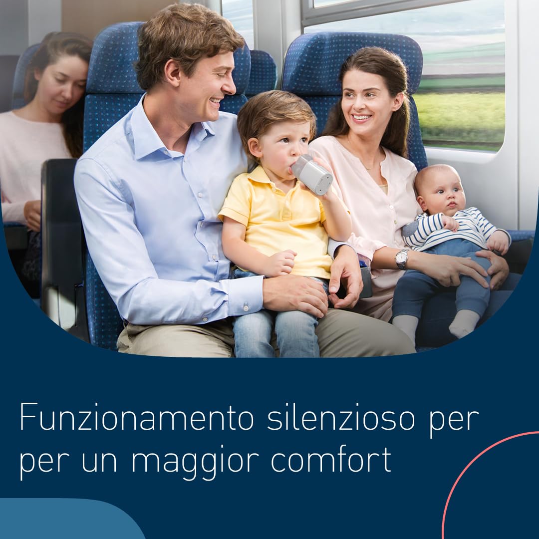 OMRON MicroAir U100 nebulizzatore mesh portatile, compatto e silenzioso | Nebulizzatore per bambini e adulti, progettato per il trattamento efficace delle condizioni respiratorie a casa o in viaggio