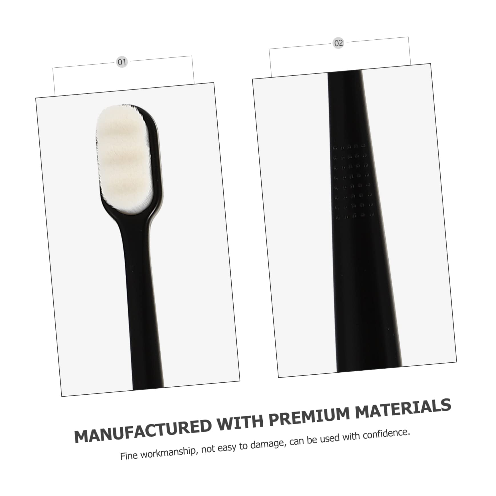 Gatuida 18pezzi Spazzolini Da Denti Morbidi Setole Fluffy Con Testa Piccola Per Pulizia e Comfort Ergonomico