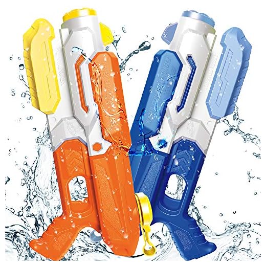 Scientoy Water Gun , 2 Pack Water Guns for Kid , Squirt Guns 1200CC High Capacity &30-35 Feet Shooting Range, Gifts for Children & Adult Summer Swimming Pool Beach Water Fighting Party