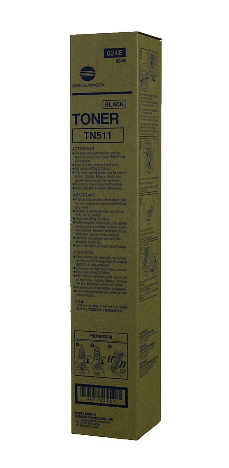 Amazon.co.jp: OEM コニカミノルタ TN511 (024E) トナーCTG ブラック