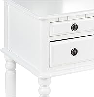 Vista 5 de Bobkona St. Croix Collection tocador con banco, cereza, Abedul, Blanco