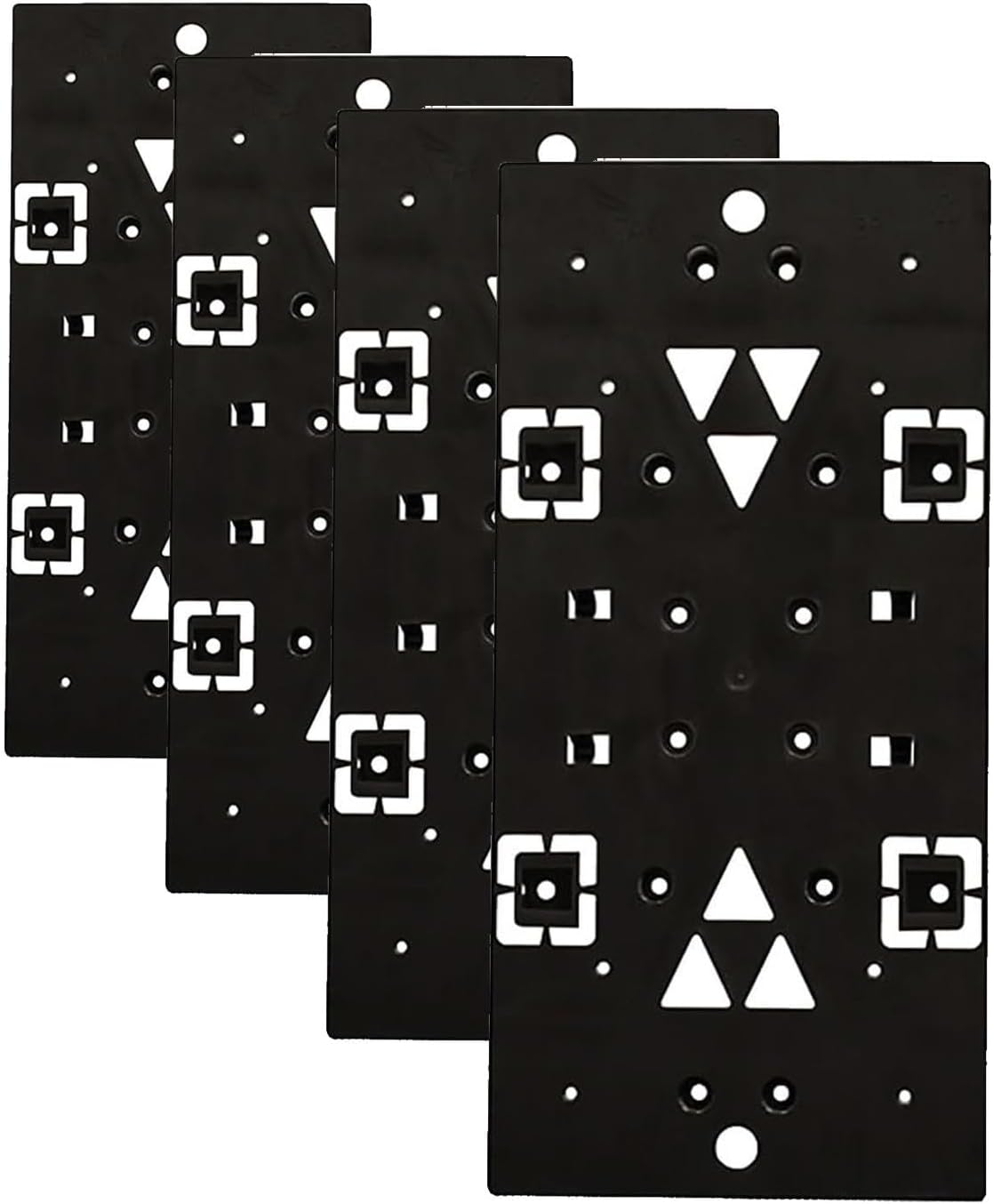 ARCHITECTURAL MAILBOXES PLMB06AM Plastic Bracket Mailbox Mounting Board, No Size, Black (Pack of 4)