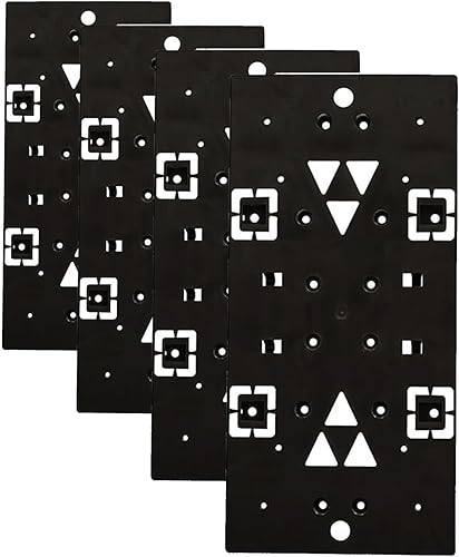 ARCHITECTURAL MAILBOXES PLMB06AM - Tabla de montaje para buzón de plástico, sin tamaño, color negro (paquete de 4)