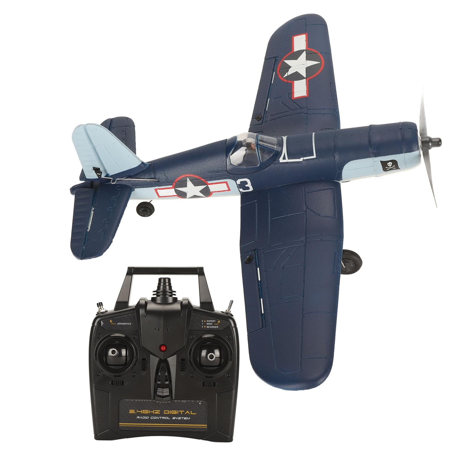 Aereo RC professionale 2.4Ghz Pronto a volare Aereo telecomandato con batteria da 400mAh Tecnologia anti-interferenza per principianti Adulti Volo all'aperto Materiale EPP