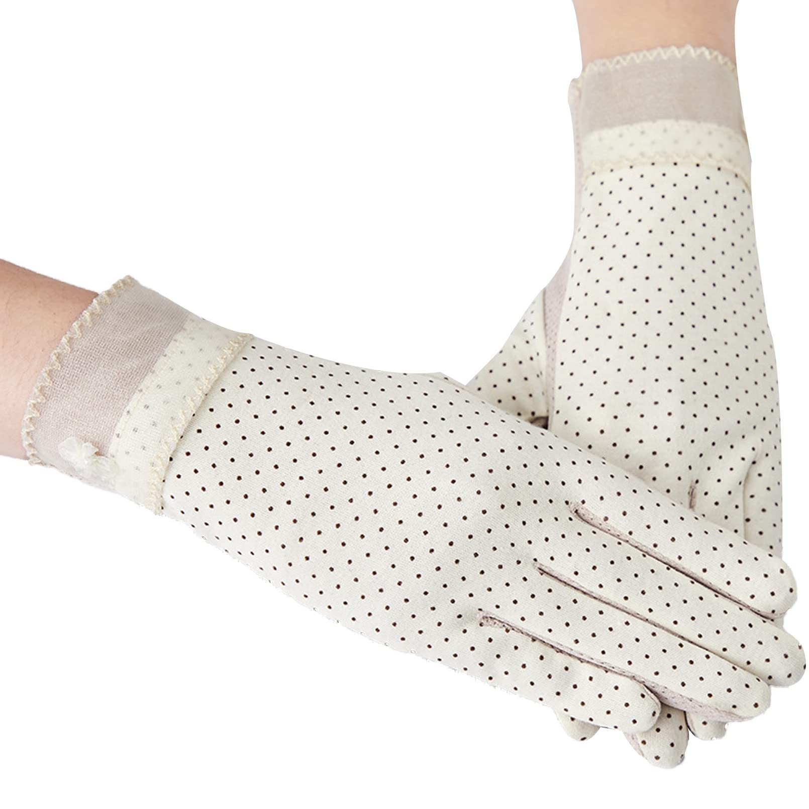 Guantes de encaje con protección solar y palmas antideslizantes para verano 3