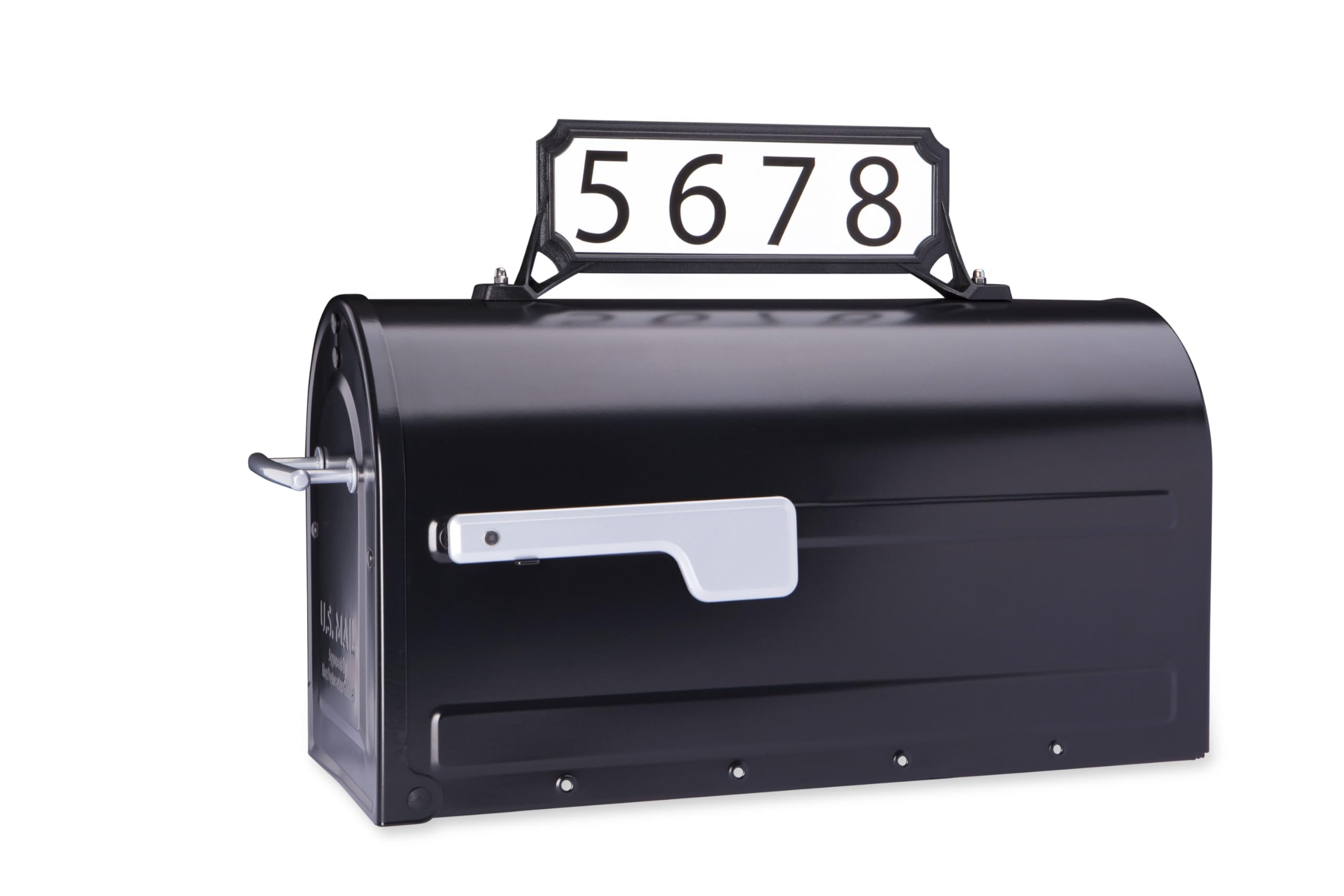 Architectural Mailboxes 3460B Manhattan Address Plaque, Small, Black