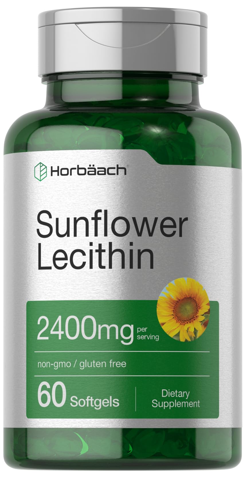 Horbäach Sunflower Lecithin Softgel Capsules - lipid | Mubboo