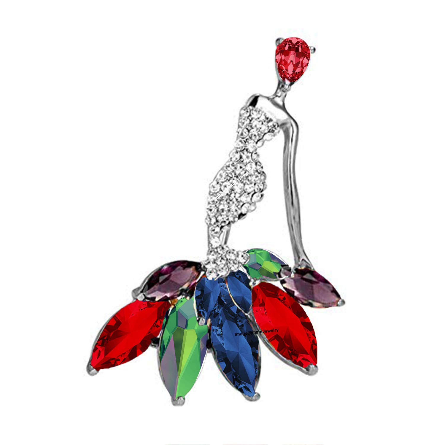 See full amazon price history chart for Mahi Rhodium Plated Dancing Doll Multicolour Crystal Brooch for Girls and Women BP1101041RMul Mahi Rhodium Plated Dancing Doll Multicolour Crystal Brooch for Girls and Women BP1101041RMul (B085LGH28F) Amazon Price History, Amazon Price Tracker