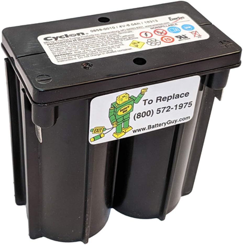 Enersys (Hawker) Cyclon 0859-0010 E-Cell 4 Volt/8 Amp Hour Sealed Lead Acid Battery by Enersys