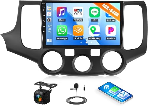4G+64G Car Radio Stereo for KIA Optima Magentis 2006-2010 with Wireless CarPlay Android Auto 9" 1280 * 720 Touch Screen Android 15 Head Unit with Bluetooth 5.0 32EQ GPS RDS FM WiFi HD Backup Camera