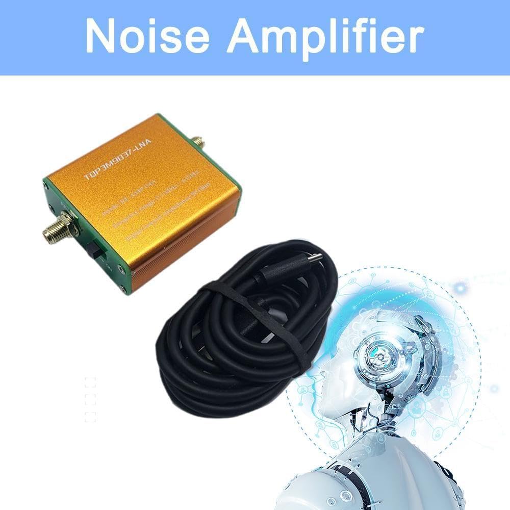 Yominerr Amplificatore Low Noise LNA TQP3M9037 – 0.1 MHz - 6 GHz, Connettore SMA, Guadagno 20dB Per Radio FM E Ricezione Remota