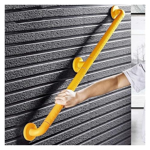 Rampe d'escalier en acier inoxydable de haute qualité jaune 80 cm avec support mural fixe - 4