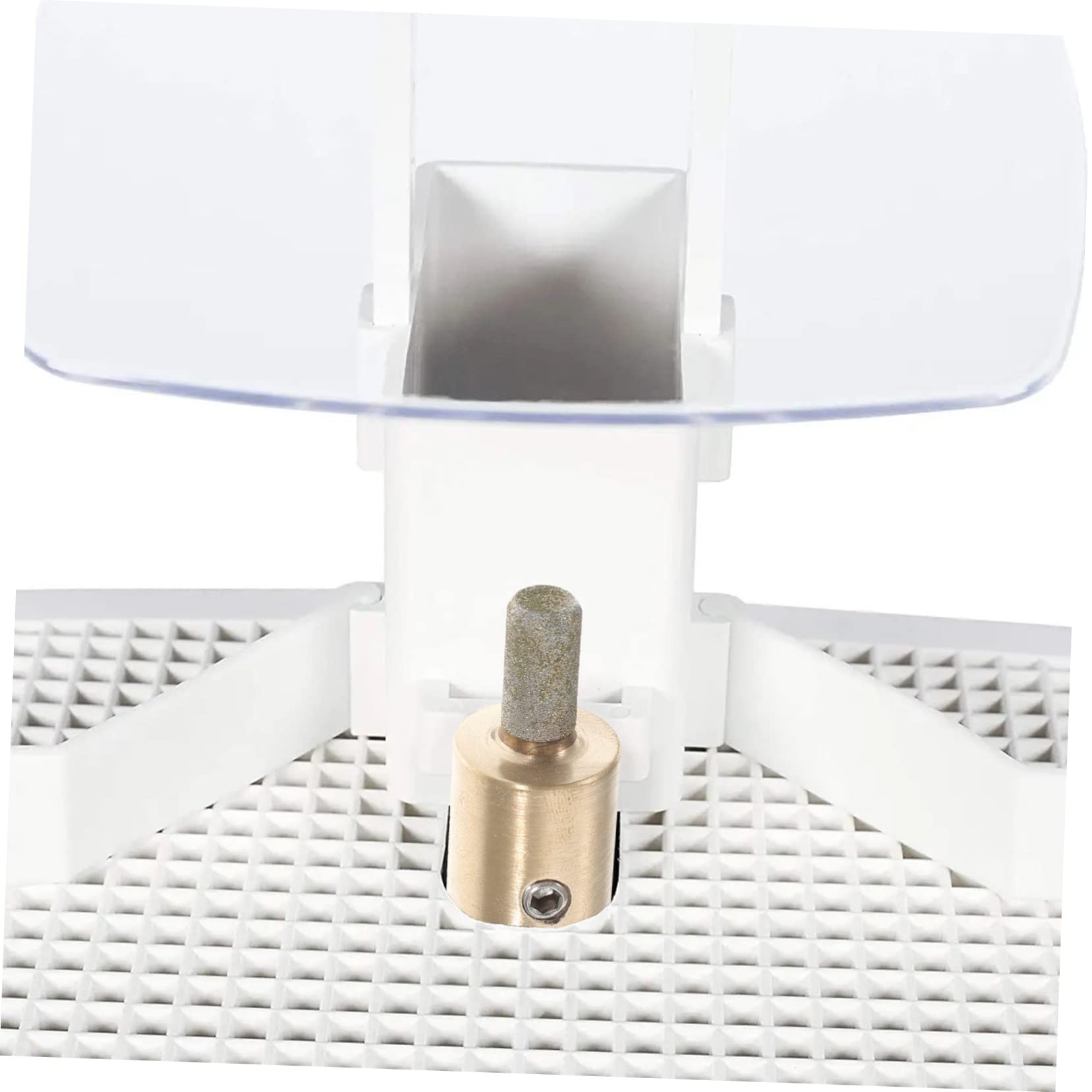 Mikikit Glass Grinding Disc 1/4 Inch Glass Head Bit Diamond Grinding Bit for Drill Random Color