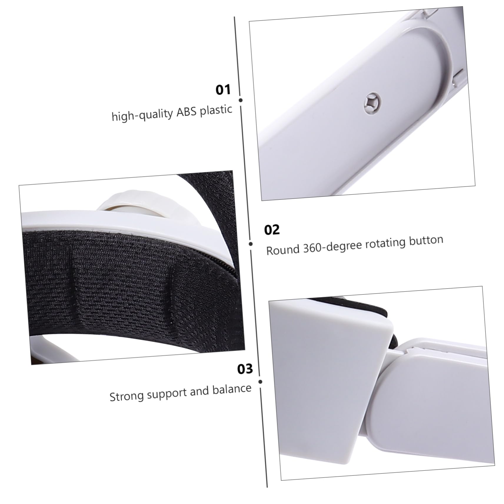 Housoutil Fascia per Testa Regolabile per Visore Vr Cuscinetto Protettivo Antiscivolo Supporto e Stabilità Migliorati Compatibile con Visore di Seconda Generazione