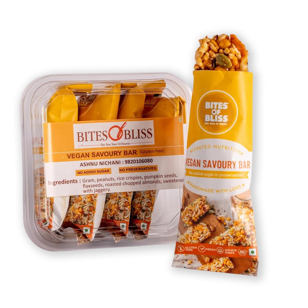 Bites of Bliss Date N Seeds Bar | Vegan Protein Bar Without Sugar | Dates, Almonds, Pumpkin, Sunflower, Flax, White & Black Sesame, Chia & Watermelon seeds | No Added Preservatives | Healthy Energy Bars | Double Pack — Amazon image 16