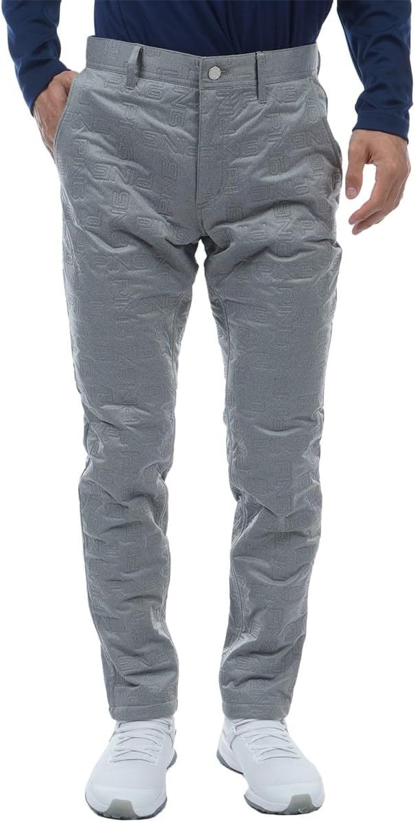 (Pin Apparel) Men's Padded Long Pants (Monogram Pattern・Windproof and Thermal) / Golf / 621-3231007 Men's, 3 l