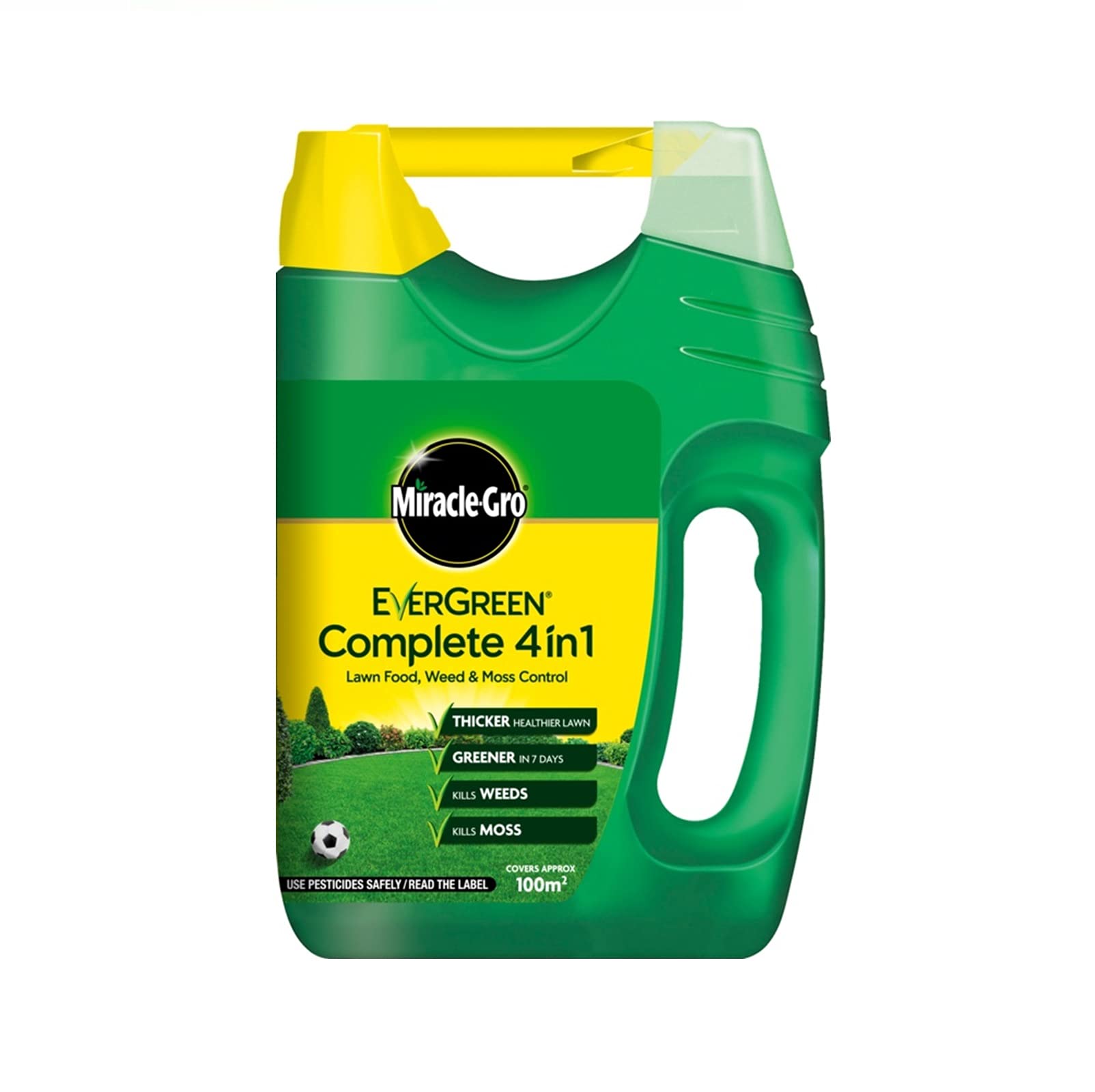 Evergreen Complete Grass Care. Garden Lawn Spreader. 4 in 1. Kill Moss & Weeds.