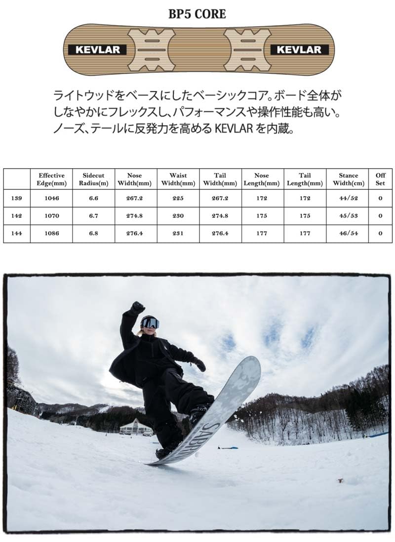 SABRINA GTC 142 スノーボード グラトリ SABRINA サブリナ GTC