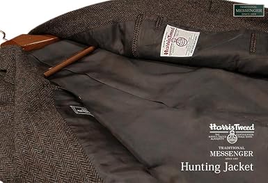 Amazon | [メッセンジャー] Harris Tweed/ハリスツイード 3ツ釦段返り