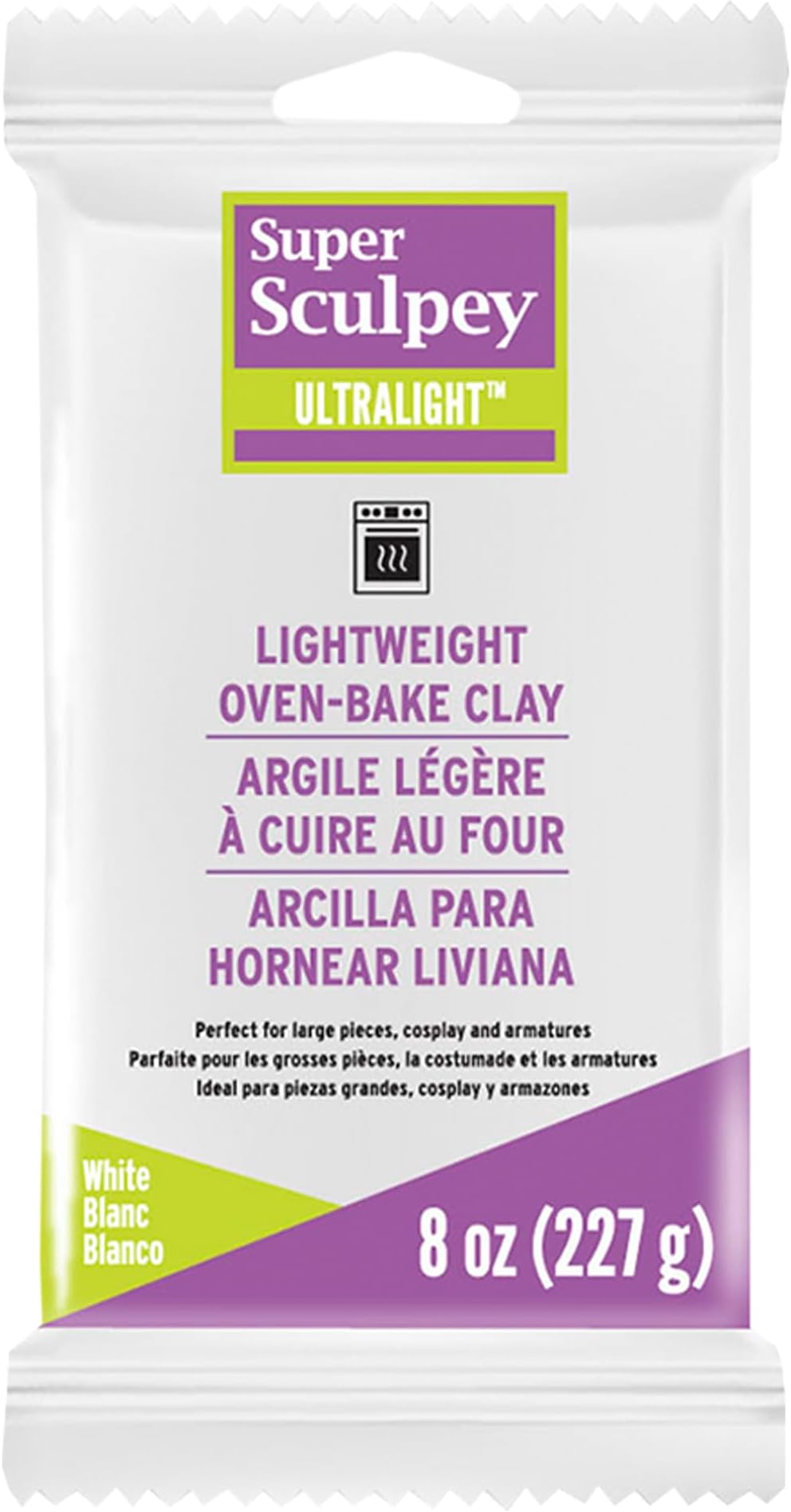 Polyform Super Sculpey Ultralight 8 oz (227 g), LW2001 , White