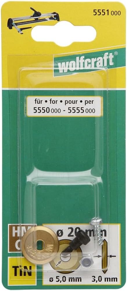 wolfcraft Tungsten Carbide TiN Cutting Wheel I 5551000 I Spare Part, Black - Image 3