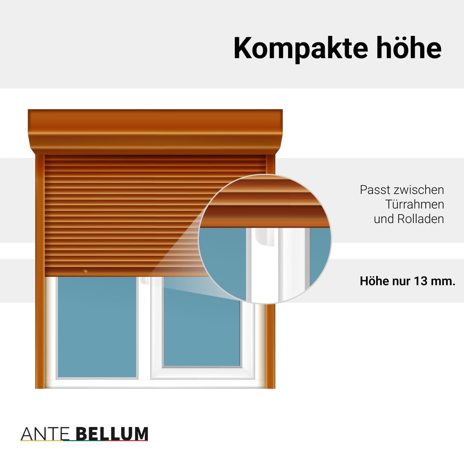 Ante bellum Klamka do drzwi balkonowych – aluminiowa klamka z ogranicznikiem, tarasem i moskitierą, uchwyt do tarasu wraz ze śrubami, łatwy montaż bez wiercenia (RAL